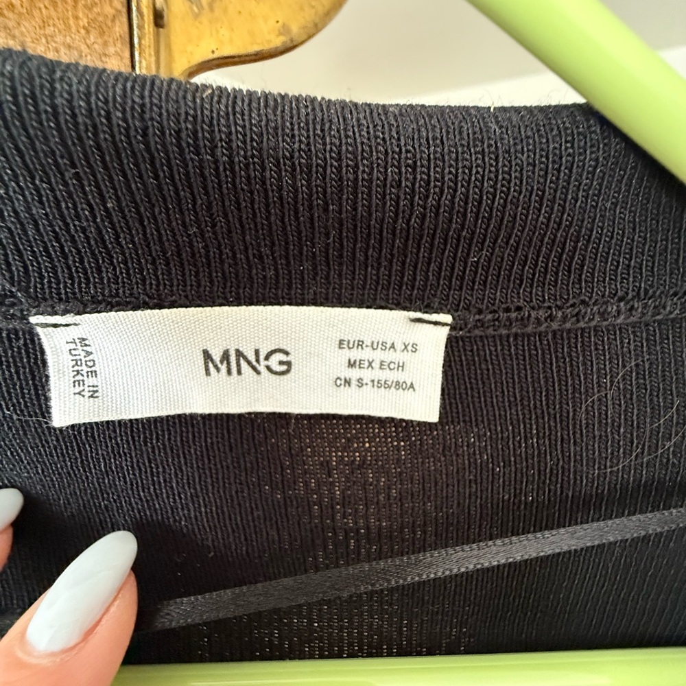 Mango Black Sweater Cardigan